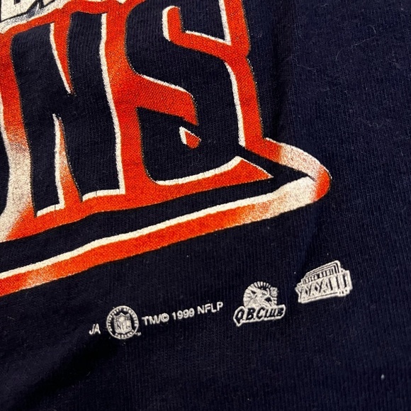 Vintage 90s Denver Broncos Super Bowl Champions Tee 1998 Back to Back Tultex L - Picture 2 of 5